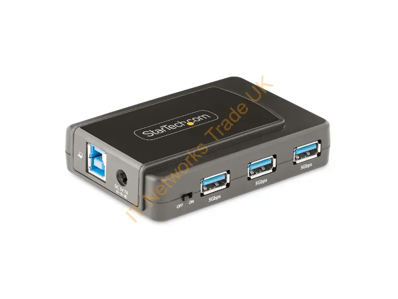 5G7AS-USB-A-HUB - Startech.Com 5G7As-Usb-A-Hub Interface Hub Usb 3.2 Gen 1 (3.1 Gen 1) Type-B 5000 Mbit/S Black, Gray