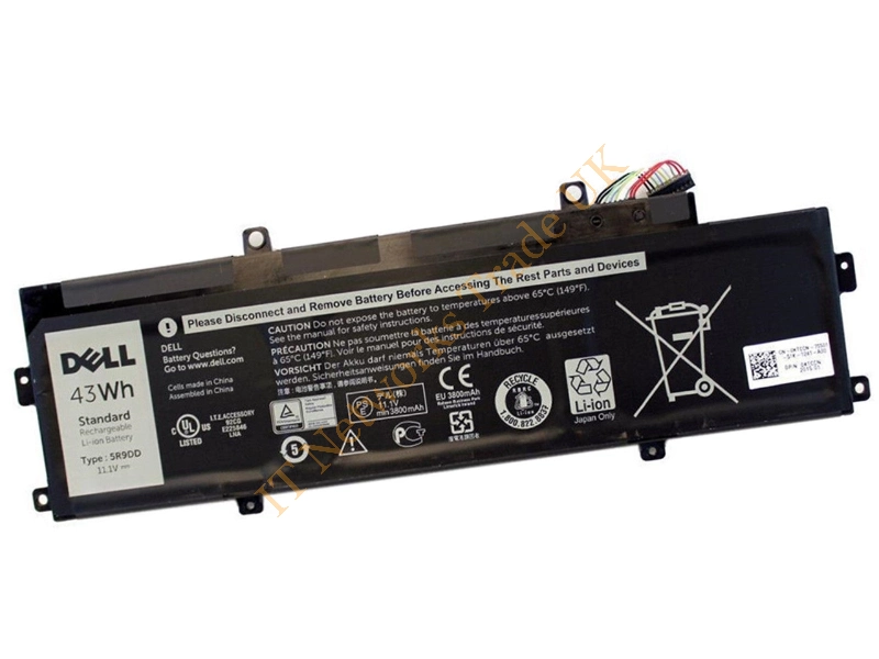 5R9DD Dell 3-Cell Battery 43WHr 3800 Chromebook 3120 Laptop Battery