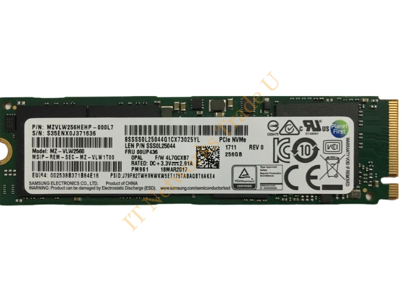 5SD0J46480 Lenovo 128GB TLC PCI Express 3.0 M.2 2280 Solid State Drive for IdeaPad 15ISK,15ISK-Touch,17ISK SSD Storage