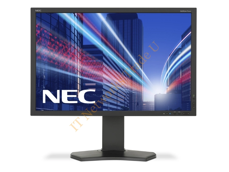 60003419 - NEC MultiSync P242W 24.1" Full HD LED Flat Black computer monitor