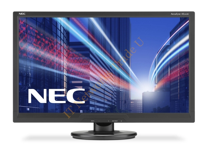 60003810 - NEC AccuSync AS242W 24" Full HD LED Flat Black computer monitor