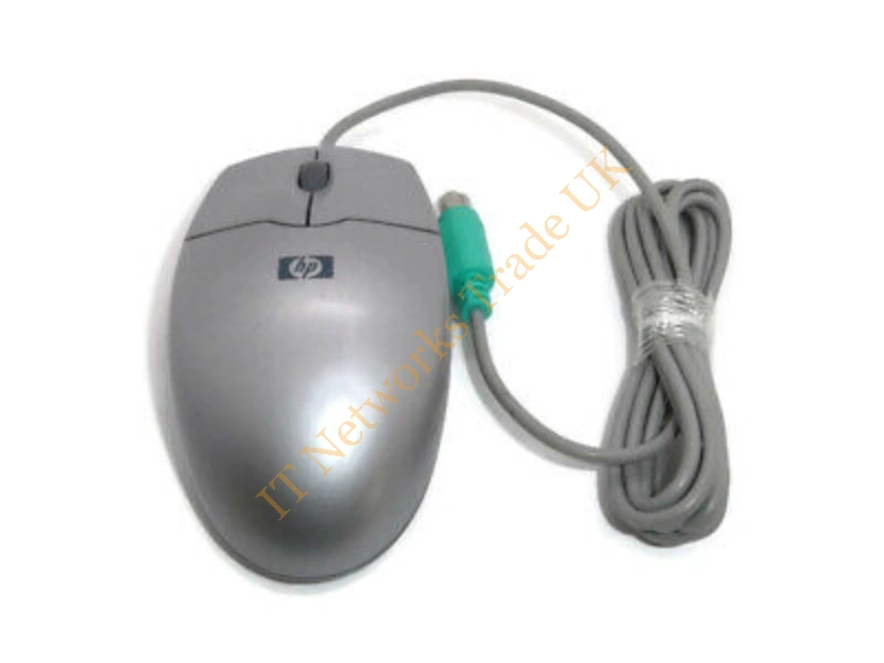 600553-002 HP 2-Buttons Scroll Wheel PS/2 Optical Mouse (Black)
