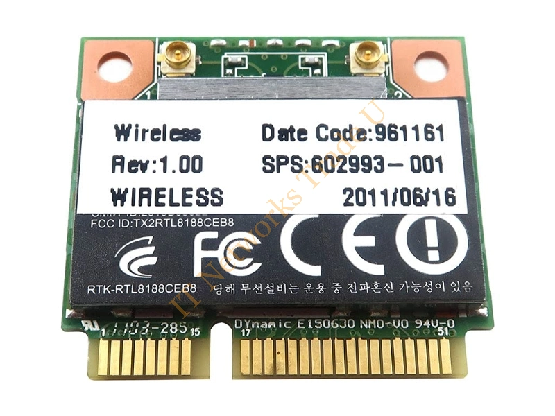 602993-001 HP Mini PCI-Express 802.11b/g/n WiFi Wireless Lan (WLAN) Network Adapter with Integrated BlueTooth Wireless LAN Card
