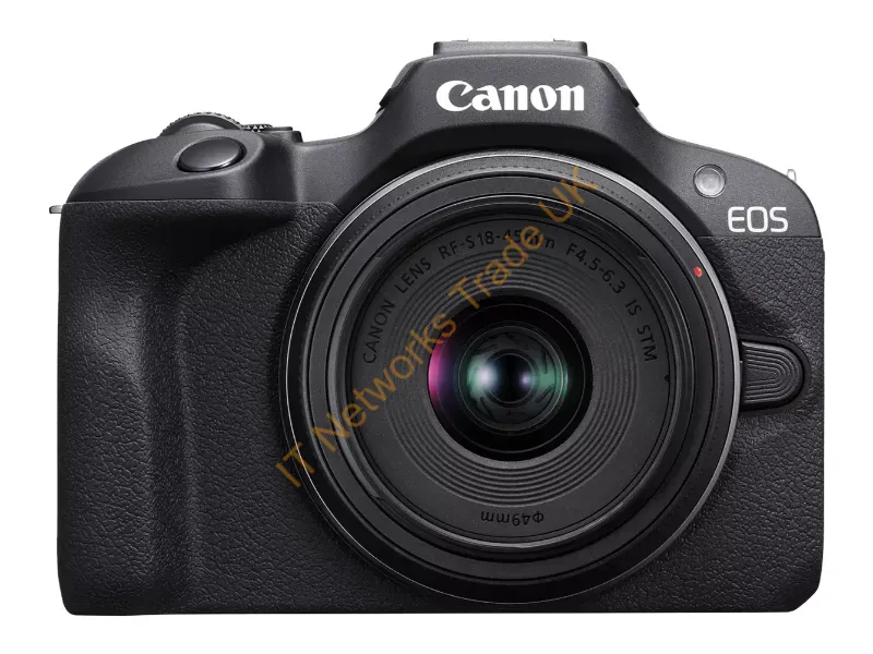 6052C022 - Canon Eos R100 Rf-S18-45Mm F4.5-6.3 Is Stm & Rf-S55-210Mm F5-7.1 Is Stm Milc 24.1 Mp Cmos 6000 X 4000 Pixels Black