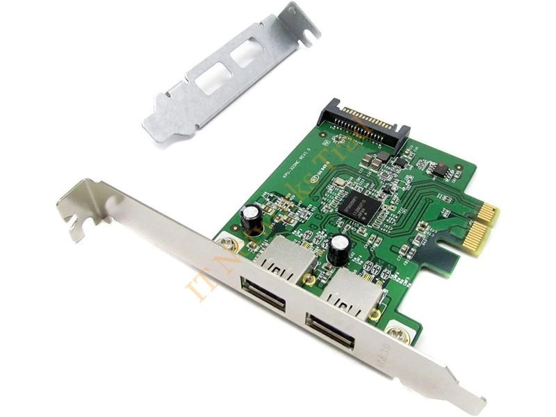 608151-001 HP 2-Port PCI Express x1 USB 3.0 Adapter Plug-in Card USB Converter