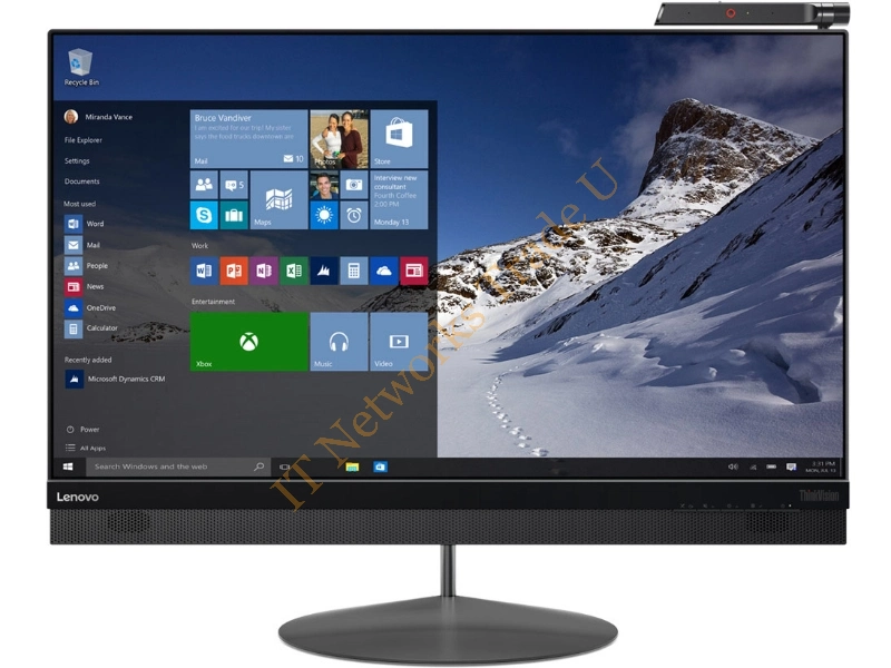 60E2GAT1UK - Lenovo ThinkVision X1 27" 4K Ultra HD IPS Flat Black computer monitor