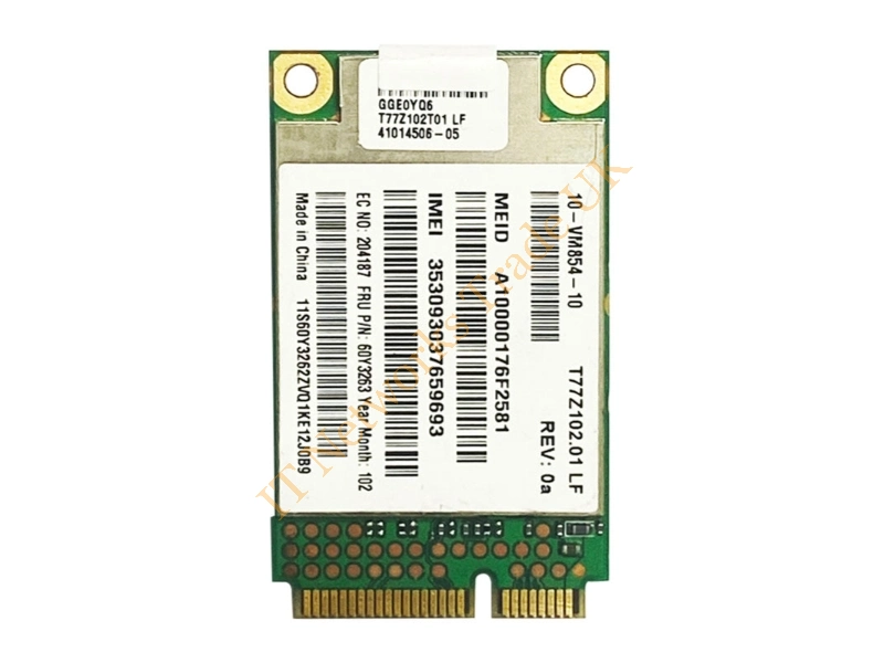 60Y3183 IBM / Lenovo Wireless 3G WWAN Mobile Broadband Card for ThinkPad X100E / X201 / X201I / T410 / T410I / T510 / W510 / Gobi 2000 Wireless LAN Card