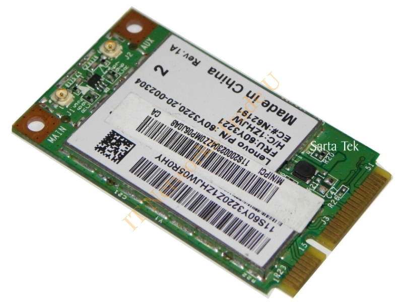 60Y3221 Lenovo 802.11a/b/g Wireless LAN Card for IdeaPad S10