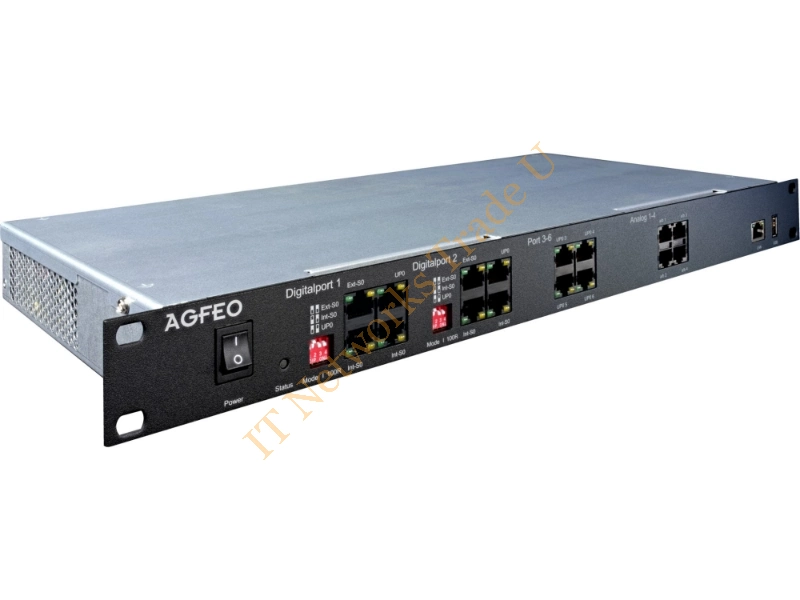 6101419 - AGFEO ES 628 IT Black IP communication server system