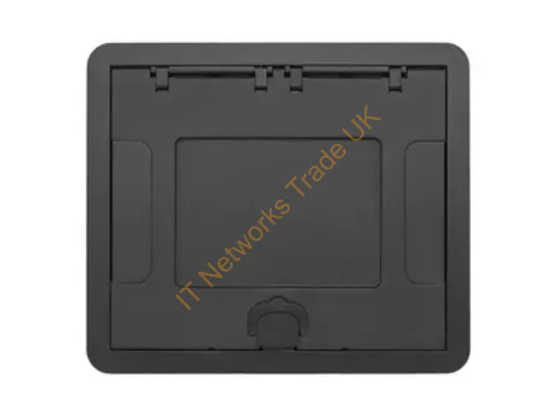 610GCCVRBKC - Hubbell Premise Wiring 6/10G Carpet Cvr, Insert, Black Powder