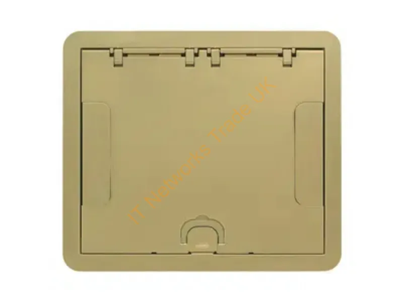 610GCCVRBRS - Hubbell Premise Wiring 6/10G Carpet Cvr, Flush, Brass Powder