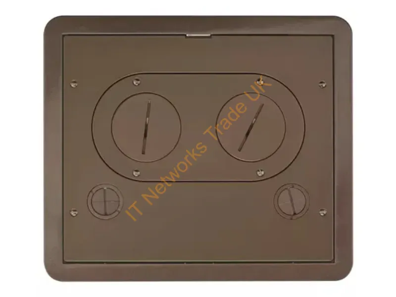 610GCFFCVRBRZ - Hubbell Premise Wiring 6/10G Surface Ff Cvr, Bronze Pdr Paint
