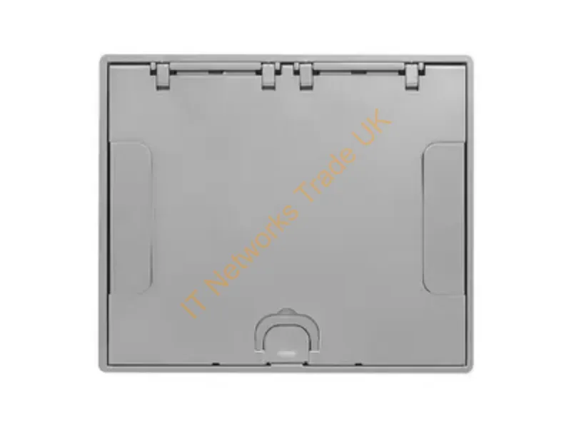 610GTCVRALU - Hubbell Premise Wiring 6/10G Tile Cvr, Flush, Aluminum Powder