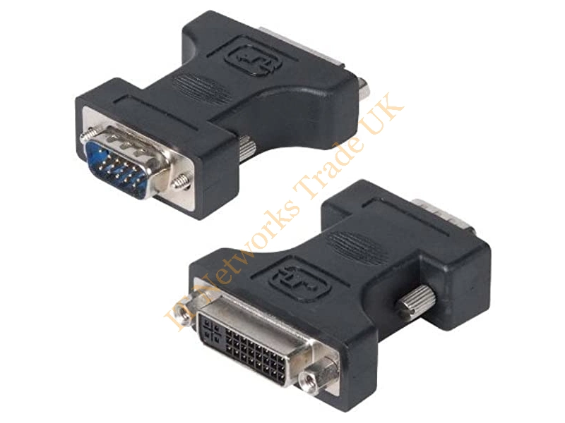 612071-001 HP CablesToGo Blue VGA-M to DVI-I-F Adapter Connector