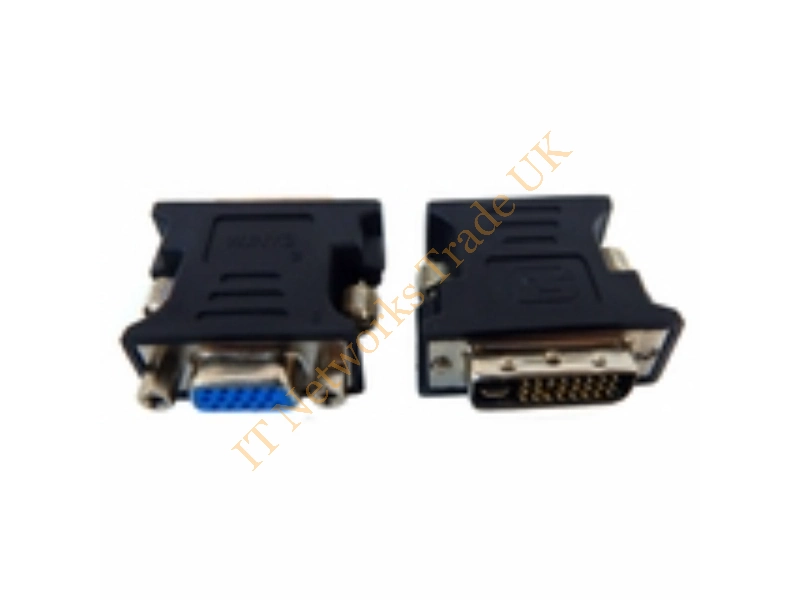 612330-002 HP DVI-A-M To VGA-FM DVI to VGA Black Adapter Connector