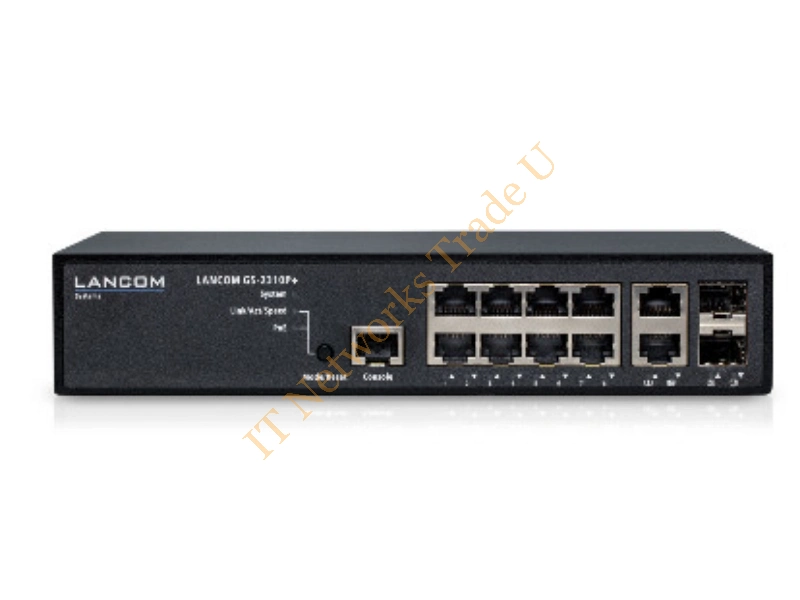 61440 - Lancom Systems GS-2310P+ Managed L2 Gigabit Ethernet (10/100/1000) Power over Ethernet (PoE) 1U Black Network Switch
