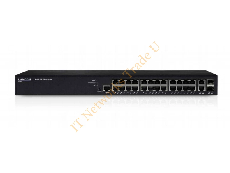 61481 - Lancom Systems GS-2326P+ Managed network switch Gigabit Ethernet (10/100/1000) Power over Ethernet (PoE) 1U Black