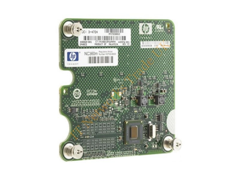 615318-001 HP NC364M PCI-Express 1GbE Quad Port Fibre Channel Mezzinine Adapter Network Interface Card for HP c-Class BladeSystem