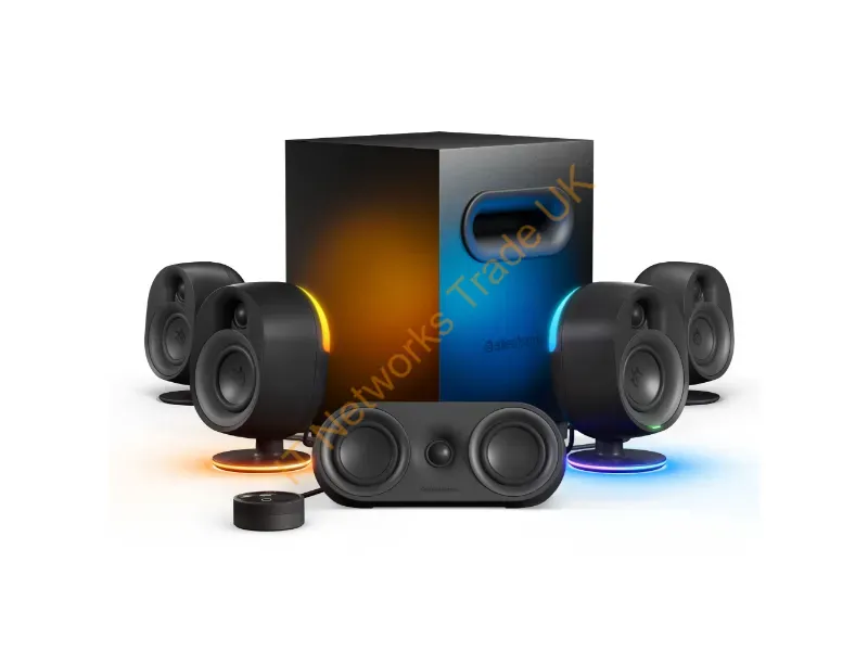 61547 - Steelseries Arena 9 Speaker Set Pc/Laptop Black 5.1 Channels 2-Way Bluetooth