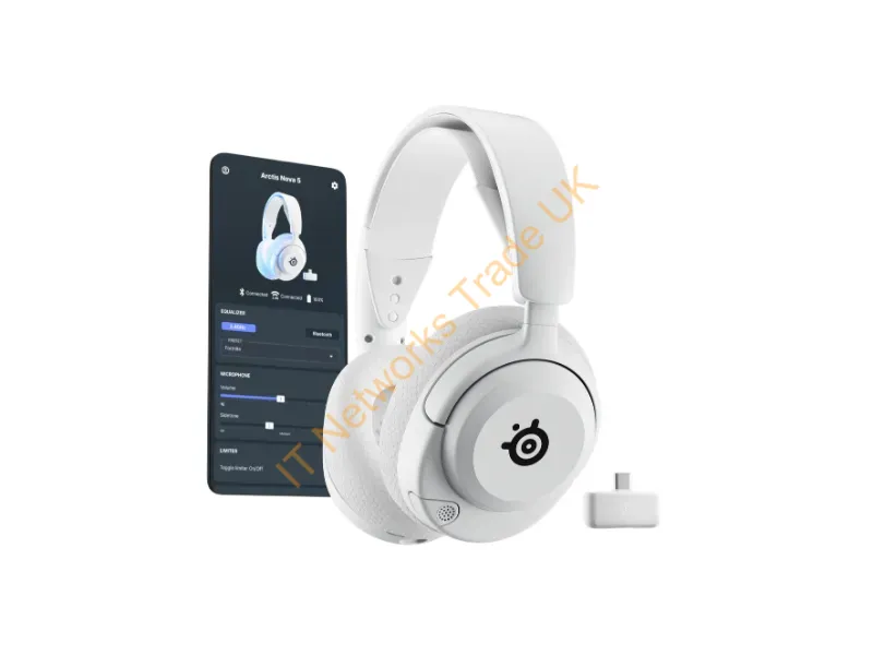 61671 - Steelseries Arctis Nova 5P Wireless Headset Head-Band Gaming Usb Type-C Bluetooth White