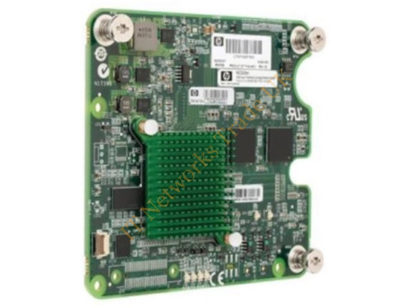 617727-001 HP NC553M PCI-Express 2-Port FlexFabric 10GBe Mezzanine Gigabit Ethernet Server Adapter for ProLiant c-Class BladeSystem