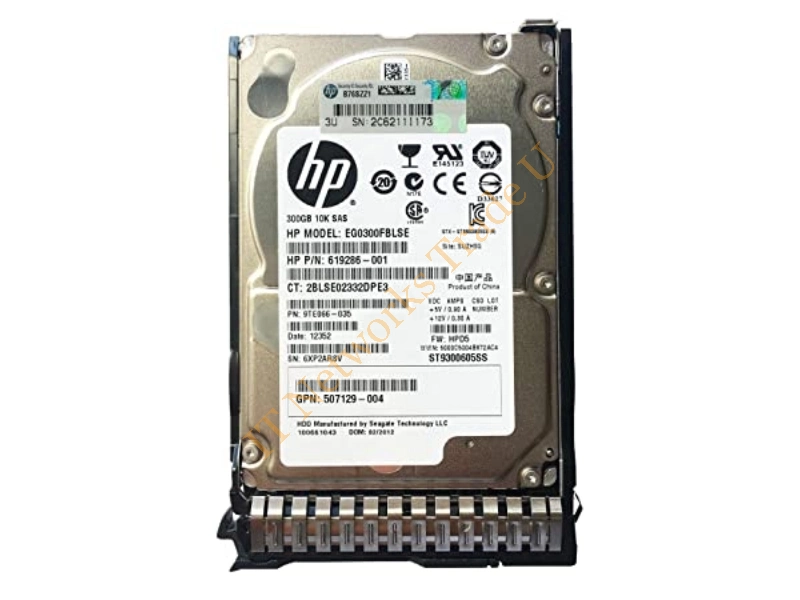 619286-001 - Hewlett Packard Enterprise M6625 300GB 6G SAS 10K rpm SFF (2.5-inch) Dual Port Hard Drive 300GB SAS internal hard drive