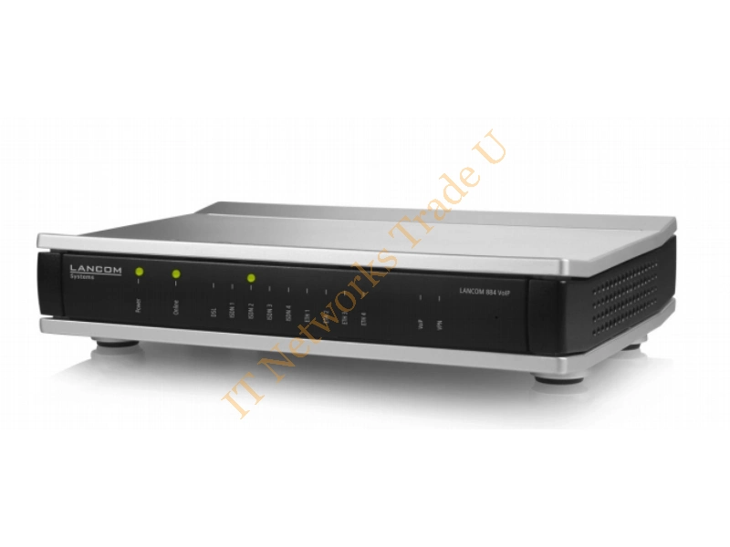 62082 - Lancom Systems 884 VoIP Ethernet LAN Black, Silver wired router