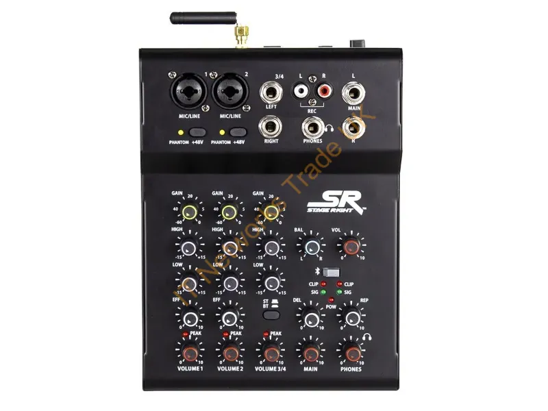 625910 - Monoprice 625910 Audio Mixer 4 Channels Black