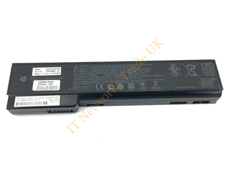628668-001 HP 6-Cell Li-Ion 62WH 2.8Ah Battery for EliteBook 8460p Laptop Battery
