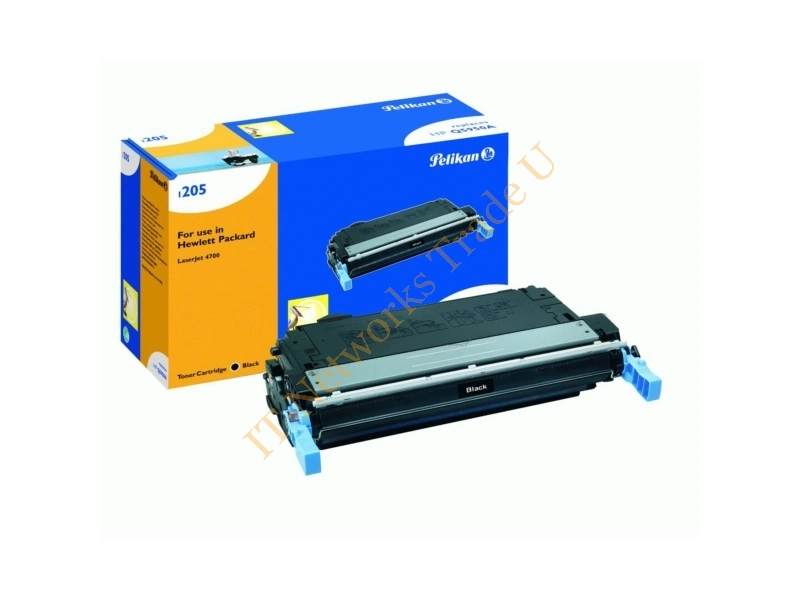 Pelikan 629111 (1208B) compatible Toner black, 13.4K pages @ 5% coverage, 350gr, Pack qty 1 (replaces HP 643A) Accessory