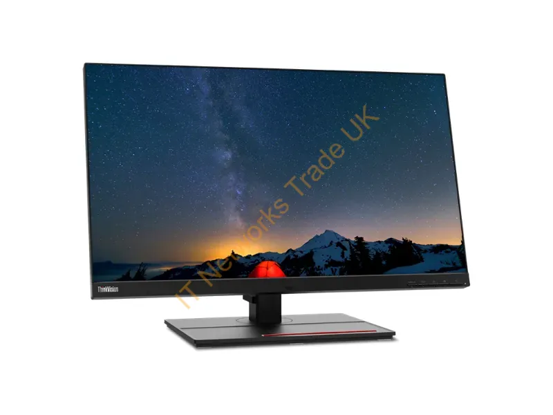 62F1RAR6US - Lenovo Thinkvision P27U-20 Computer Monitor 27" 3840 X 2160 Pixels 4K Ultra Hd Led Black