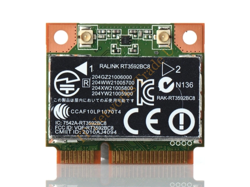 630813-001 HP Mini PCI-Express 802.11a/b/g/n WiFi Wireless Lan (WLAN) Network Adapter with Integrated BlueTooth Wireless LAN Card