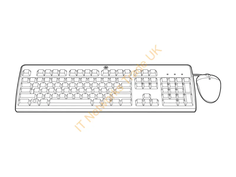 631341-B21 HP US USB Keyboard/Mouse Kit for DL120 G7 / ML110 G7 Desktop Keyboard