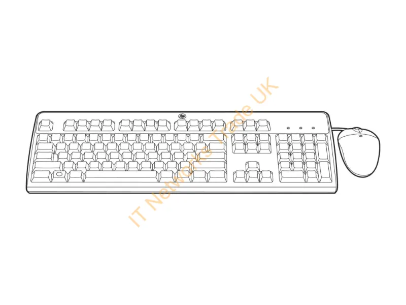 631358-B21 - Hpe 631358-B21 Keyboard Mouse Included Usb Qwertz German Black