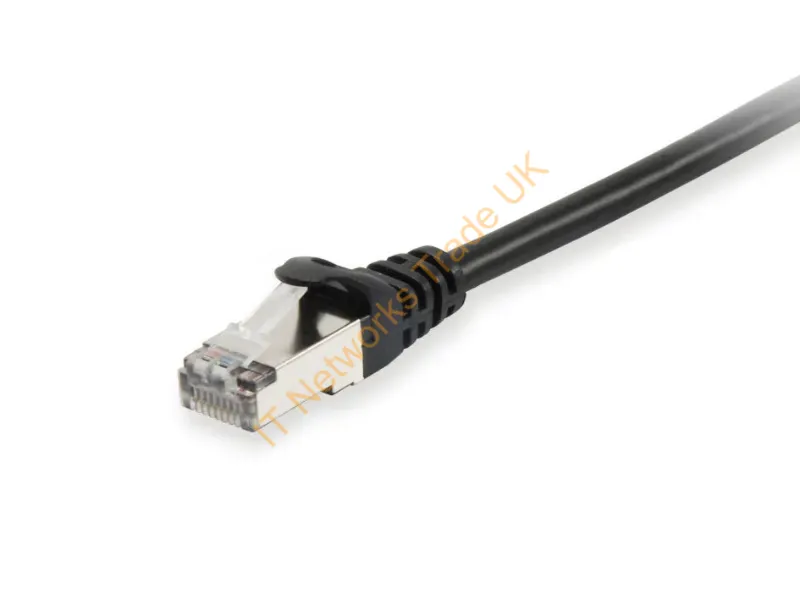 635597 - Equip Cat.6 S/FTP Patch Cable, 0.5m, Black, 60pcs/set