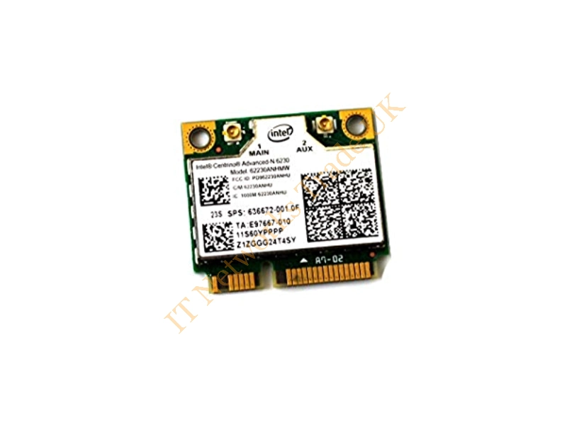636672-001 HP Advanced-N 6230 Half MiniCard 802.11b/g/n WiFi Wireless Lan (WLAN) Network Adapter with Integrated BlueTooth Wireless LAN Card