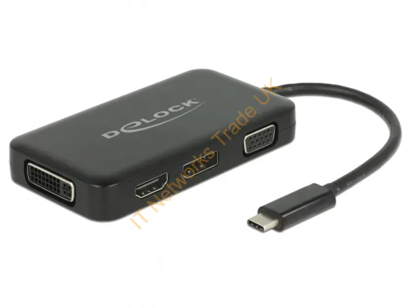 63929 - DeLOCK 63929 laptop dock/port replicator USB 2.0 Type-C Black