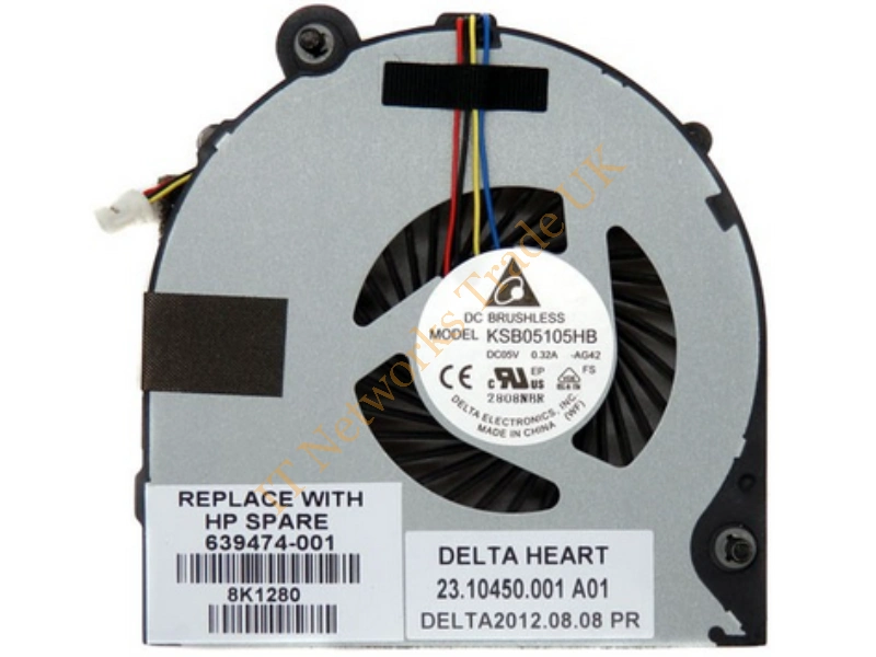 639474-001 HP Fan Assembly for Probook 6360b Laptop Pc Cooling Fan