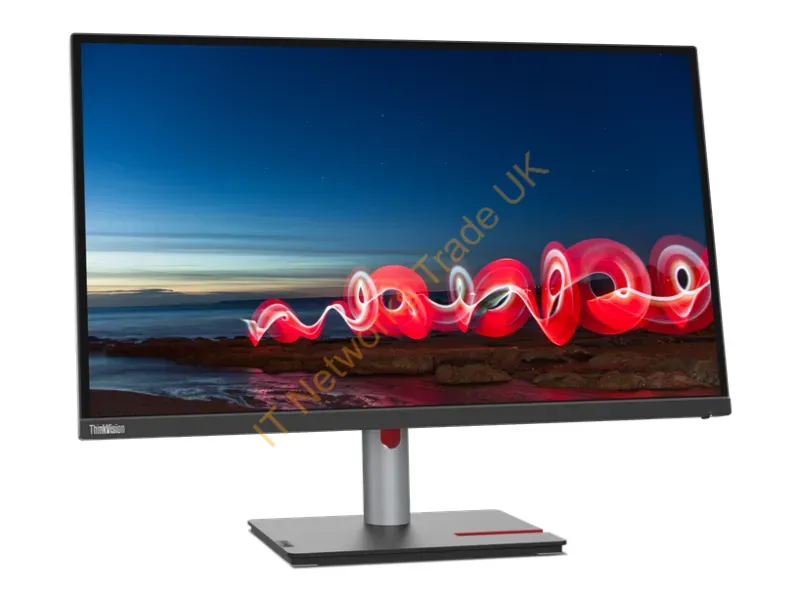 63A3ZAR1US - Lenovo T27H-30 Computer Monitor 27" 2560 X 1440 Pixels Quad Hd Led Black