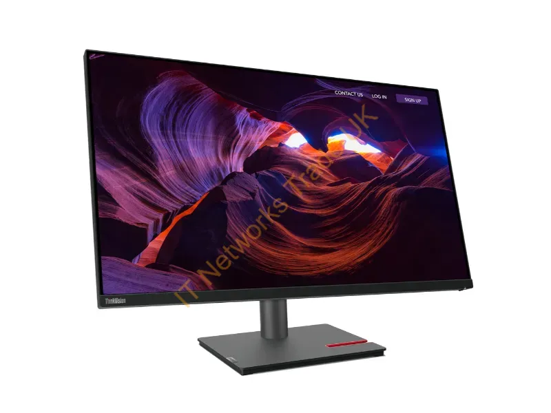 63D1RAR1US - Lenovo Thinkvision P32P-30 Computer Monitor 31.5" 3840 X 2160 Pixels 4K Ultra Hd Led Black
