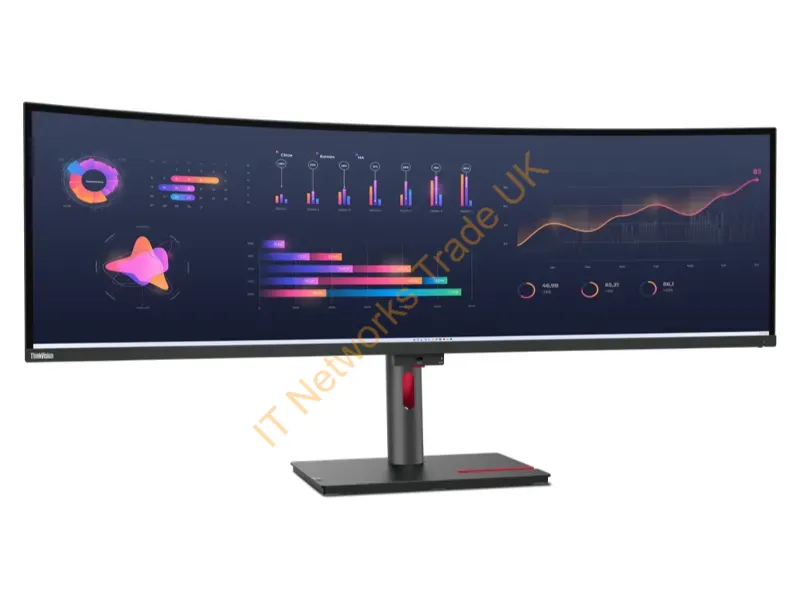 63DBZAR1US - Lenovo Thinkvision P49W-30 Computer Monitor 49" 5120 X 1440 Pixels Dqhd Led Black