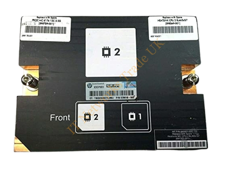 640921-001 HP CPU-2 Heatsink Assembly for ProLiant Bl465c G7 Server