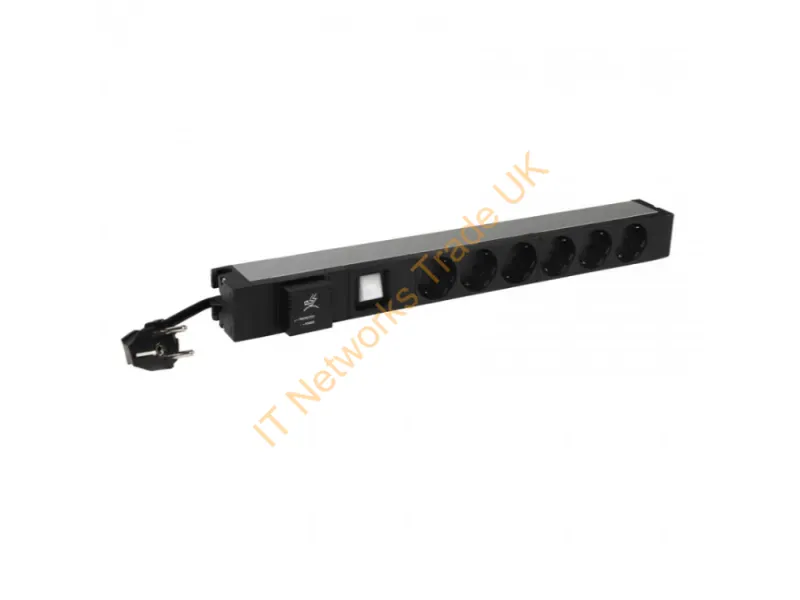 646836 - Middle Atlantic Products 6 468 36 power distribution unit (PDU) 6 AC outlet(s) 1U Black