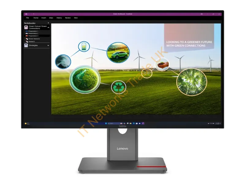 64A7GAR6U2 - Lenovo Thinkvision P27Q-40 1. 24-120Hz Variable Refresh Rate 2. 27In Qhd With Eye-Caring Natural Low Blue Light 3. Remote Manageability By Ldfm (Lenovo