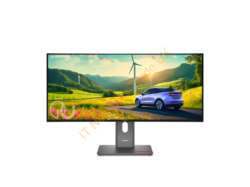 64ADGAR1UZ - Lenovo Thinkvision P34Wd-40 Computer Monitor 34" 3440 X 1440 Pixels Wide Quad Hd Lcd Black
