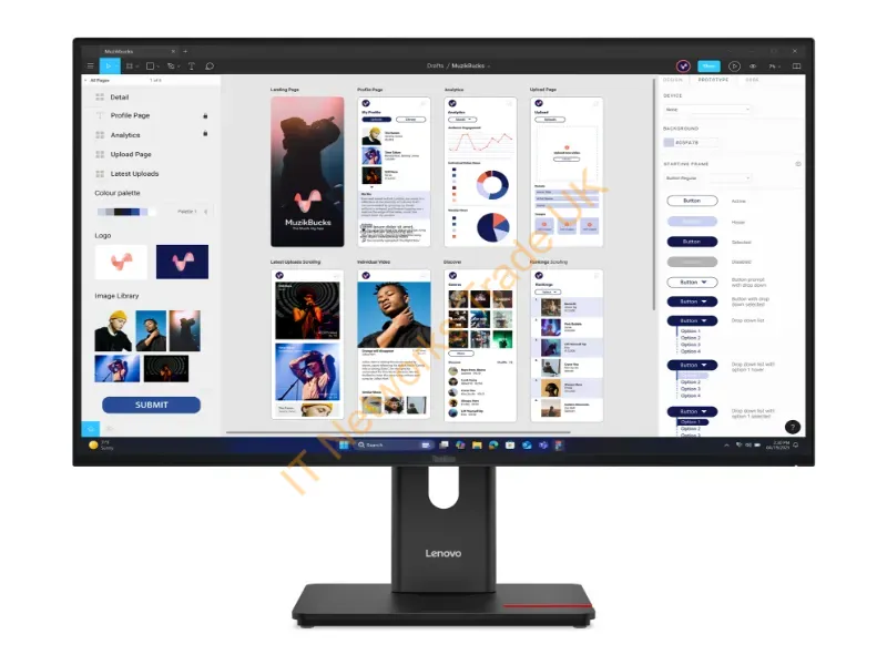 64B0GAR1UZ - Lenovo T32Ud40 31.5" Monitor Hdmi