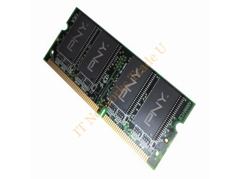 64SND PNY 512MB DDR-333MHz PC2700 non-ECC Unbuffered CL2.5 200-Pin SoDimm Memory Module Laptop Memory