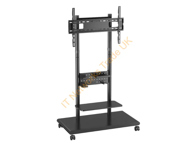 650635 - Equip 50"-90" Mobile TV Trolley with Pegboard Shelf