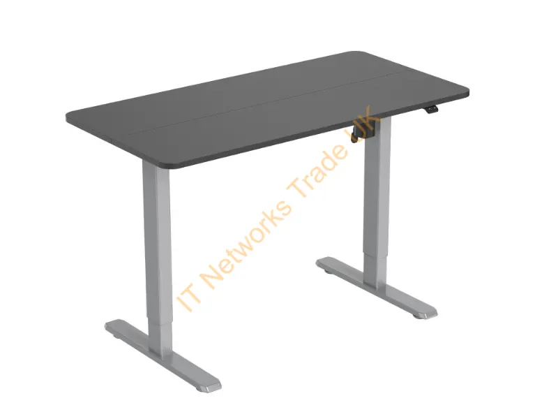 650811 - Equip ERGO Electric Sit-Stand Desk Frame with Desktop, Grey