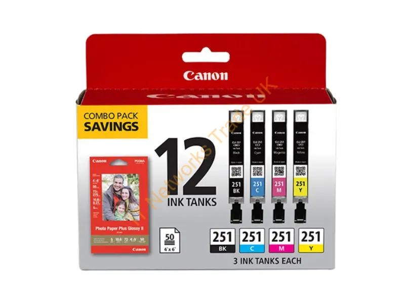 6513B010 - Canon 6513B010 Ink Cartridge Original Photo Black, Photo Cyan, Photo Magenta, Black, Photo Yellow